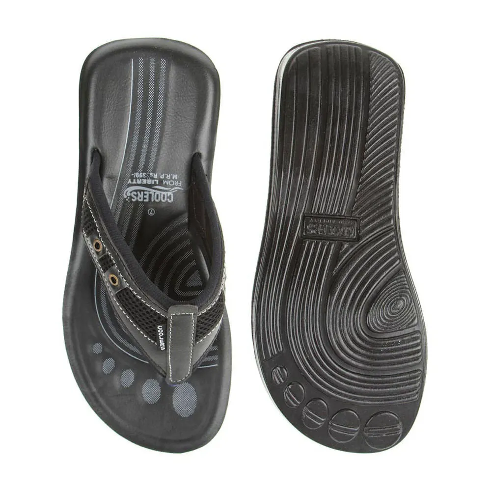 A-HA By Liberty CT-001 Men Casual Black Slippers