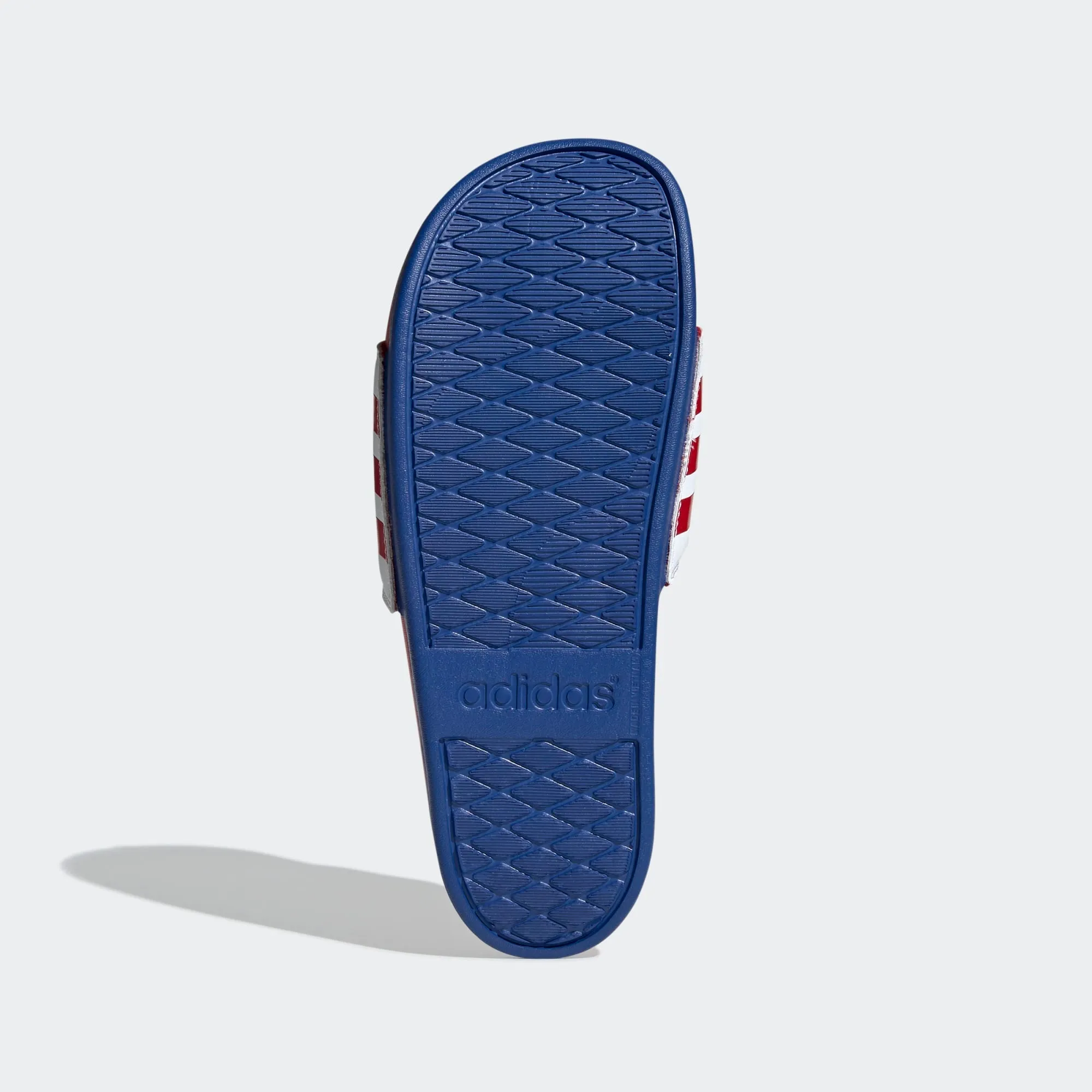 ADILETTE COMFORT SLIDES Cloud White / Scarlet / Royal Blue-EG1853