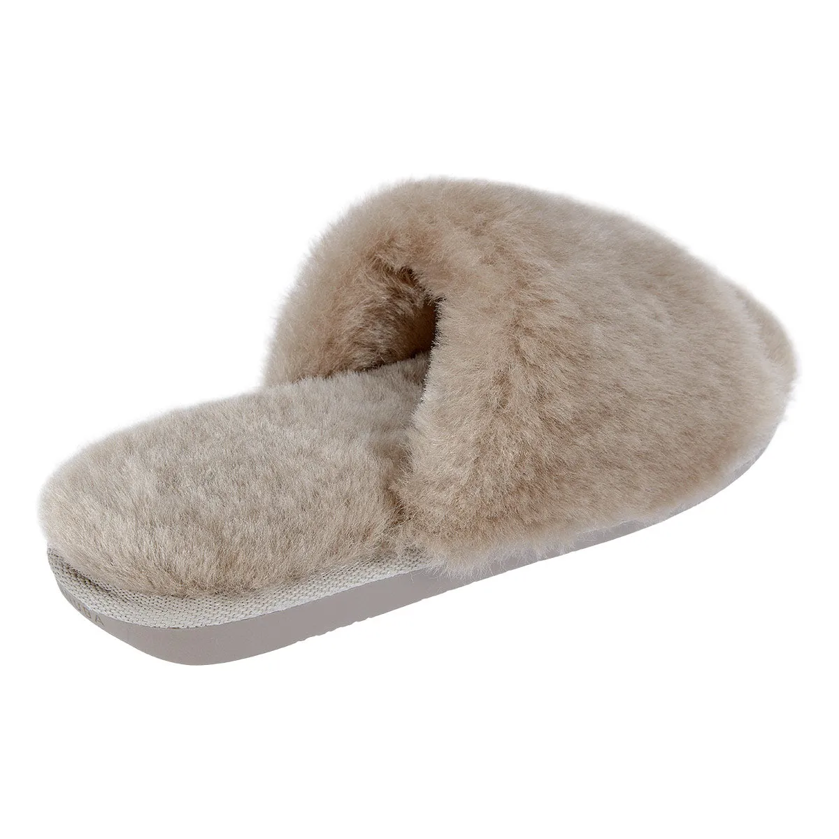 ANOA Beige sheep slippers