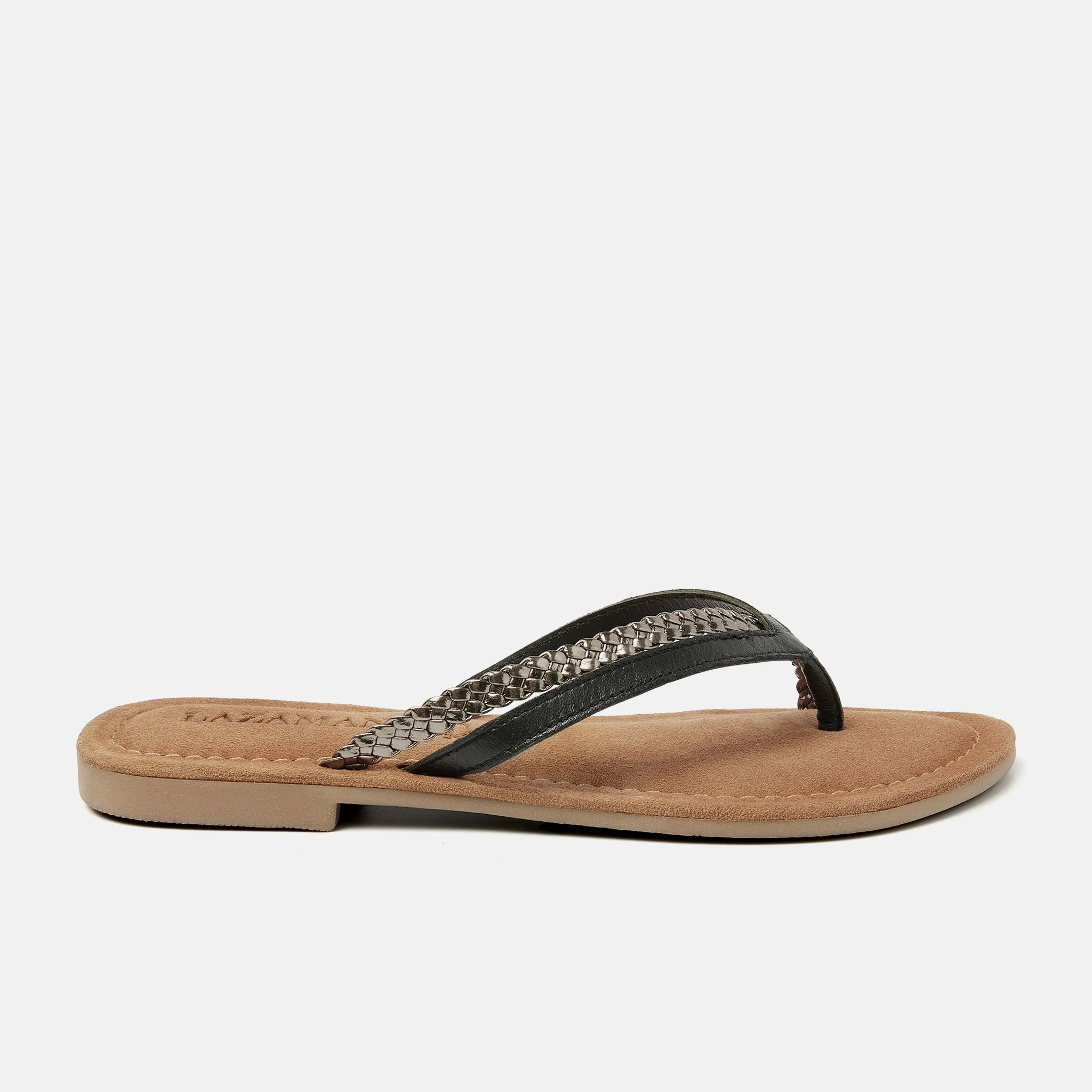 Bibi Leren Dames Slippers Black