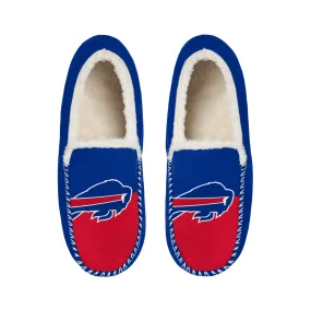 Buffalo Bills Royal & Red Fur Slippers