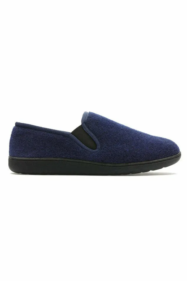 Clarks King Ease Navy mens slipper