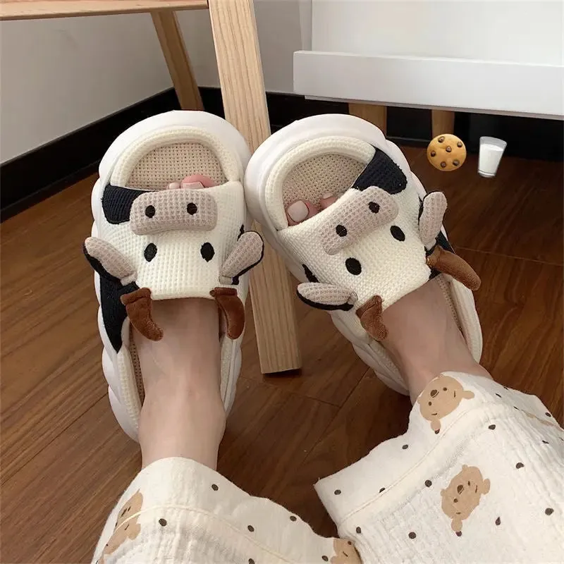 Cow Slippers For Home LIN77