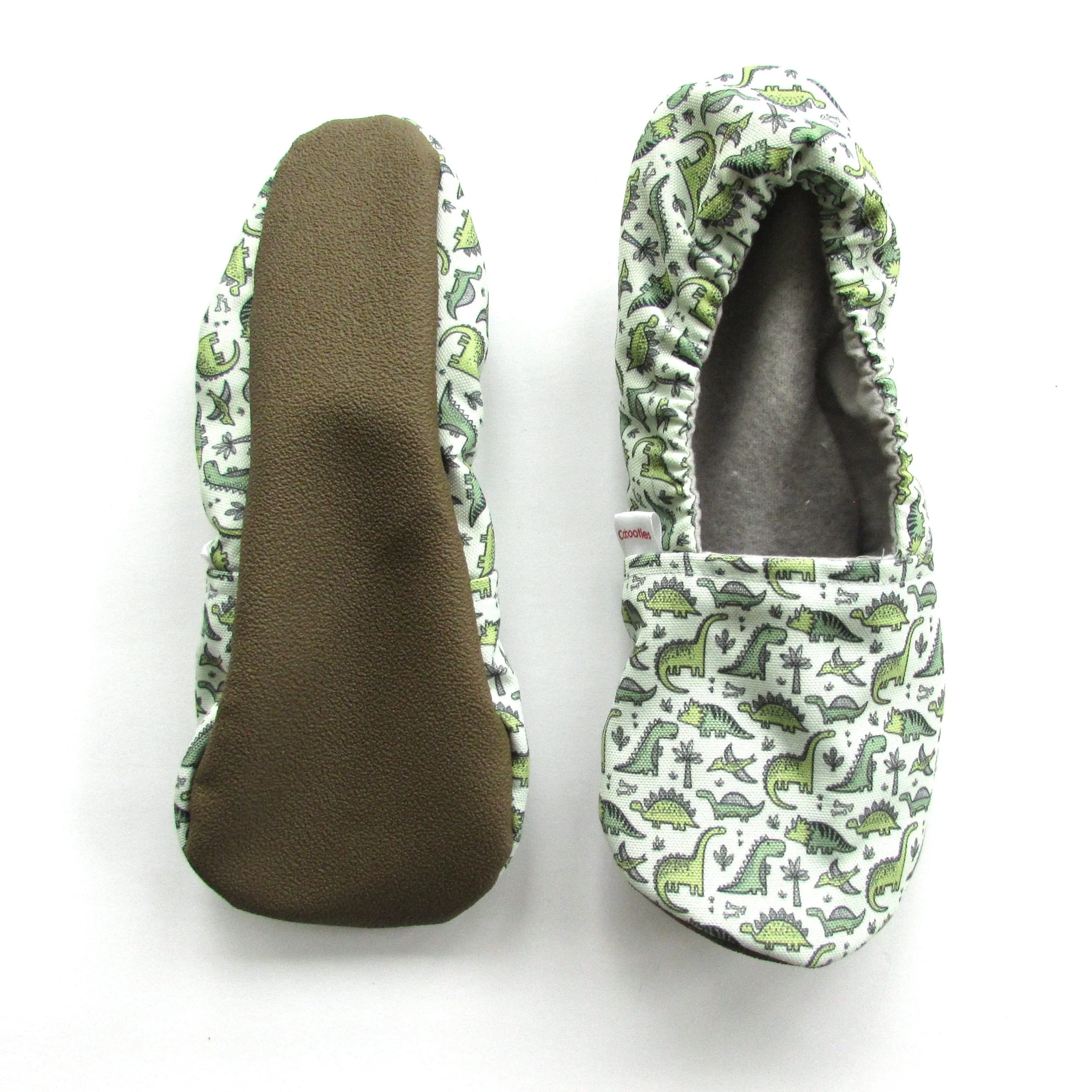 Dino Eco-Canvas Adult Slippers