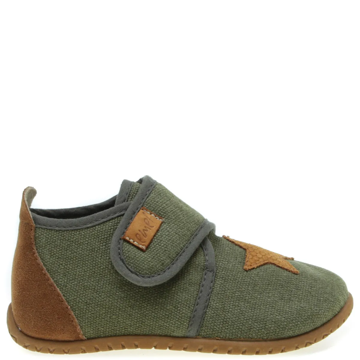 Emel slippers - Green star Closed (100-6)