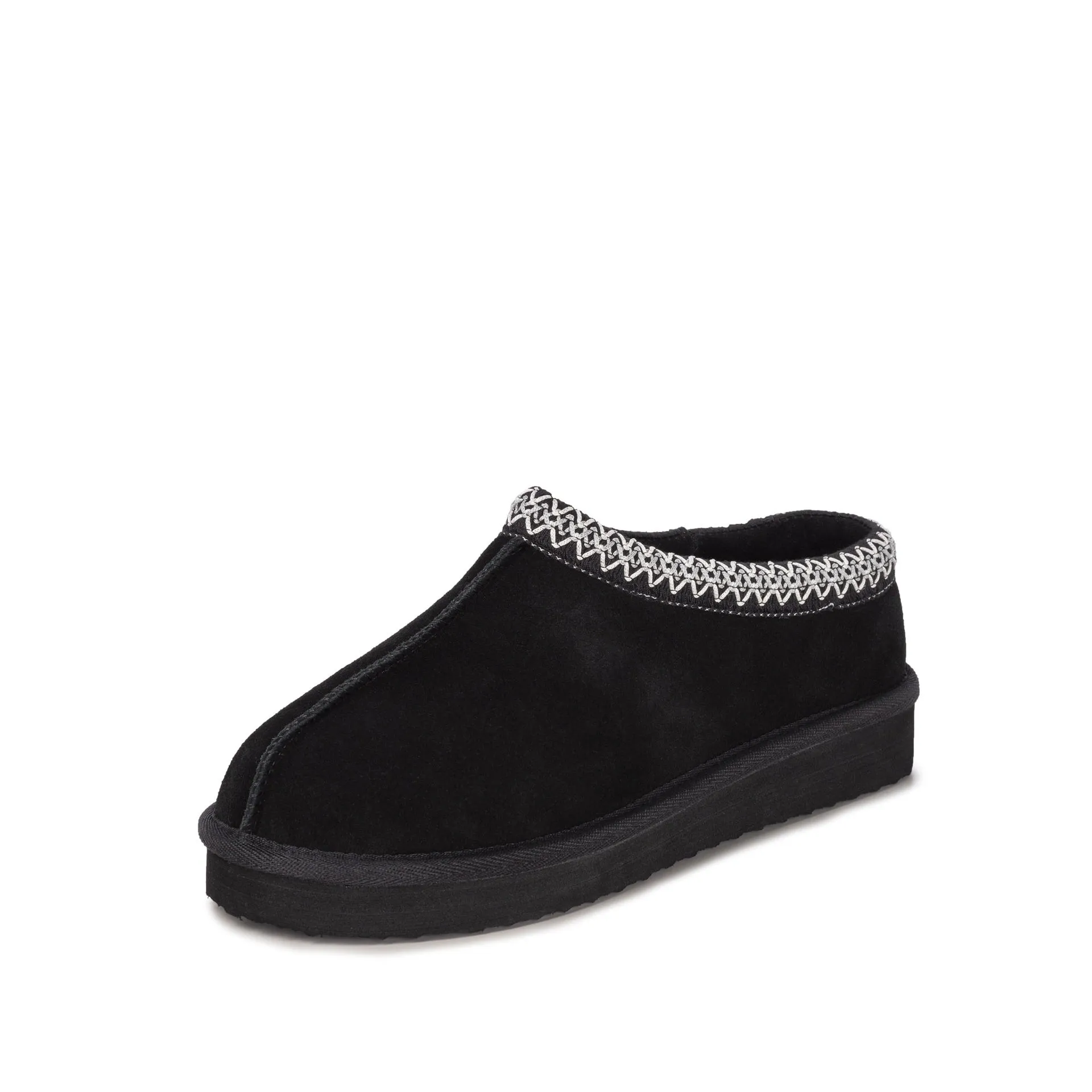 ETHAN BLACK SHEEPSKIN SLIPPER SCOOP