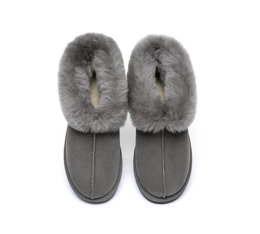 EVERAU Mallow Sheepskin Ankle Slipper