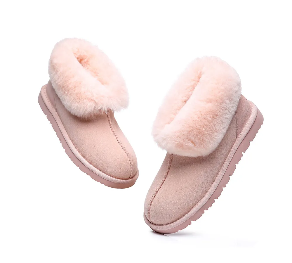 EVERAU Mallow Sheepskin Ankle Slipper