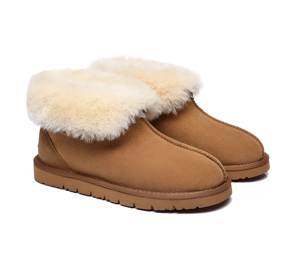 EVERAU Mallow Sheepskin Ankle Slipper