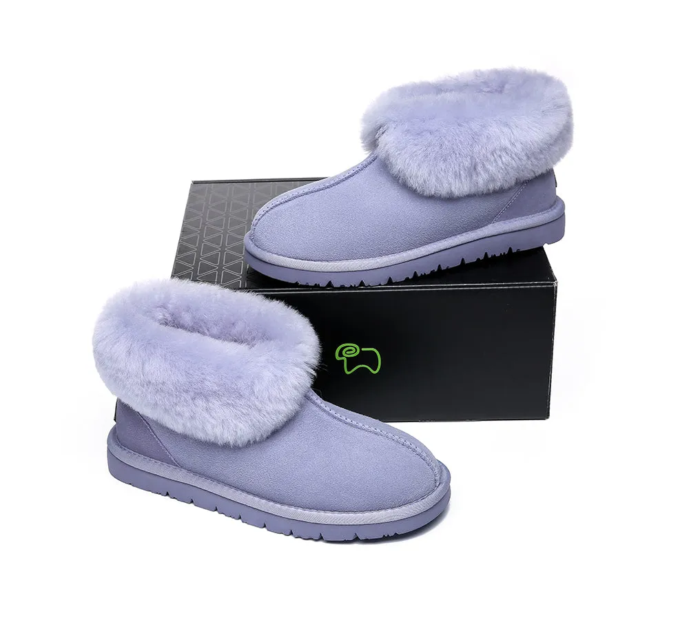 EVERAU Mallow Sheepskin Ankle Slipper