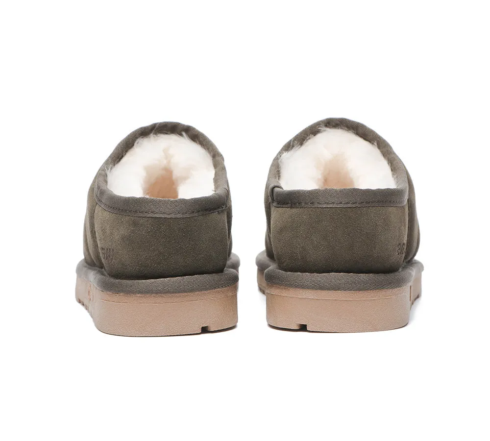 EVERAU Ultra Puffer Style Women Sheepskin Slippers