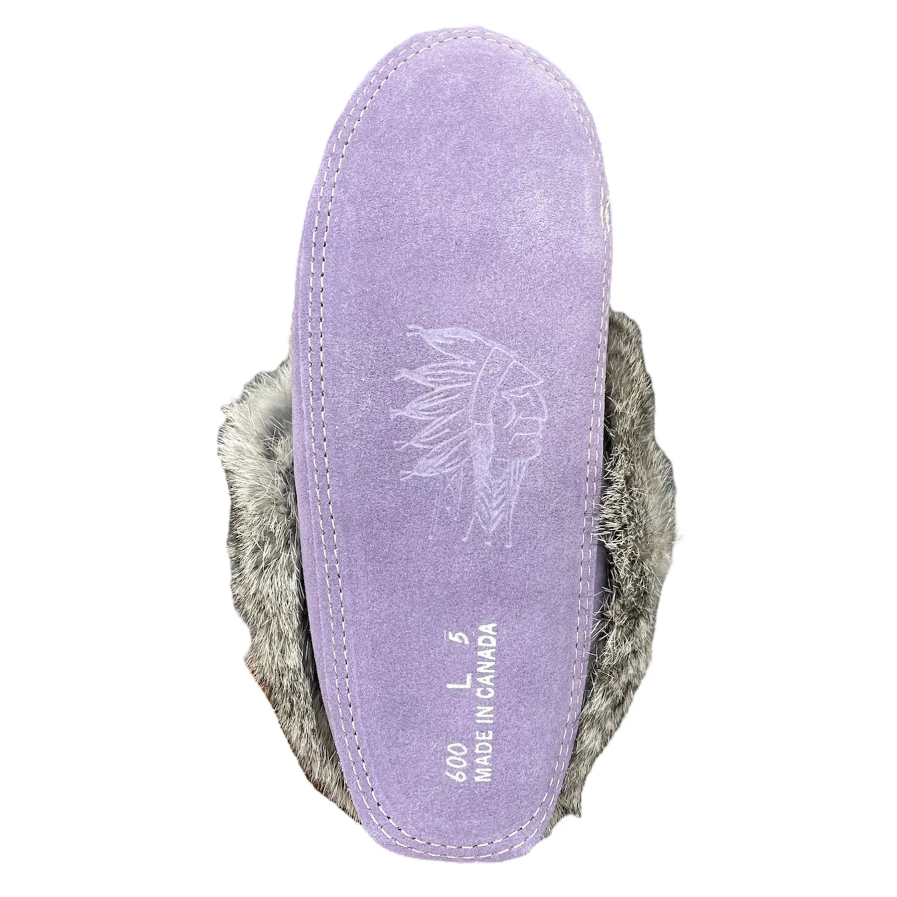 Fur Moccasin - Purple