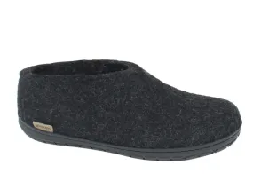 Glerups Closed Slippers Charcoal Rubber sole