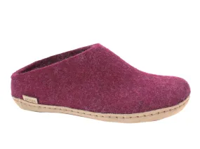 Glerups Slippers open heel Cranberry