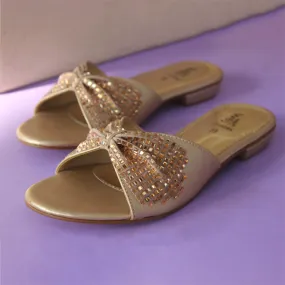 Golden Fancy & Stylish Slippers for women