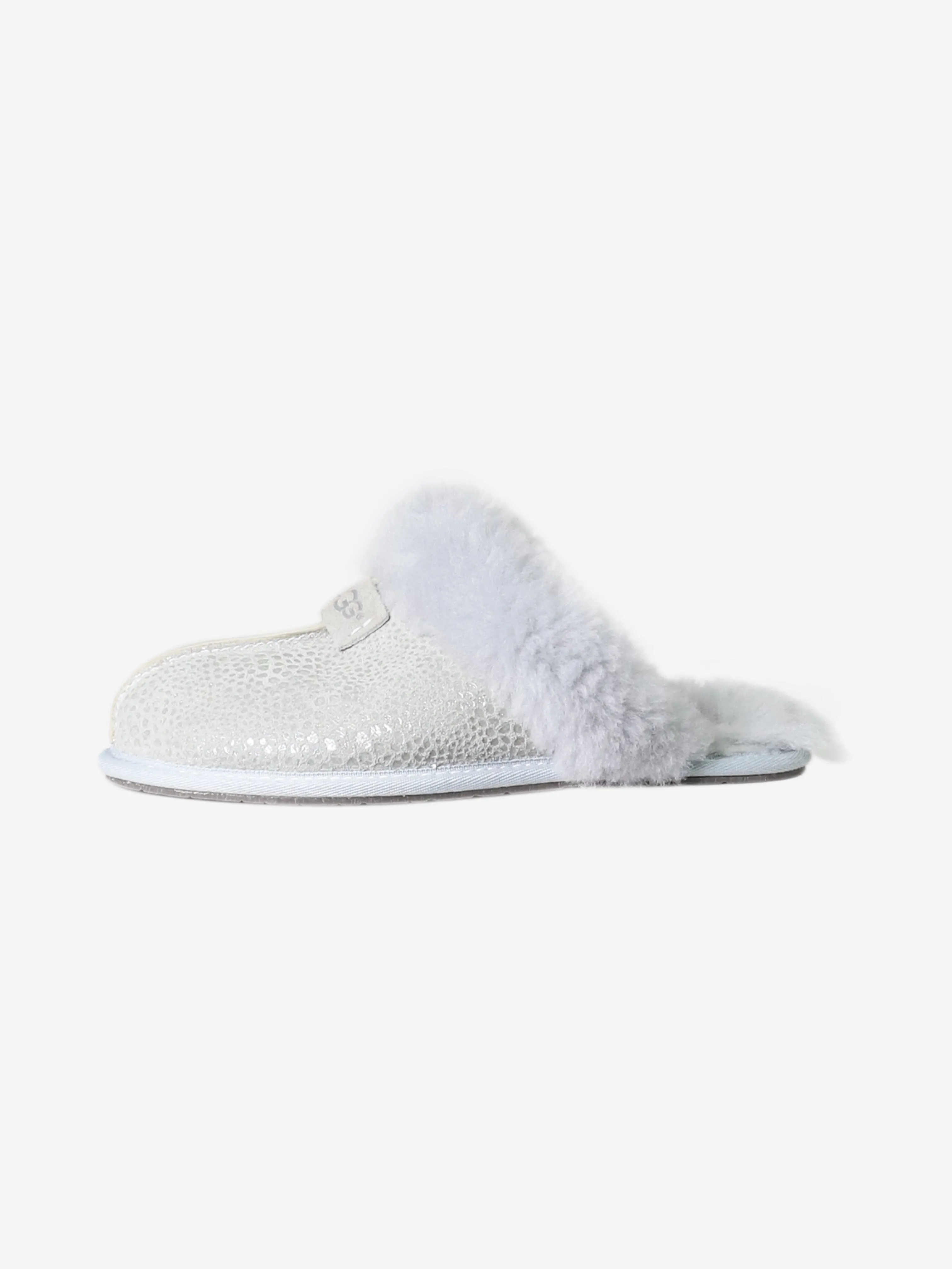 Grey sheepskin slippers - size EU 37