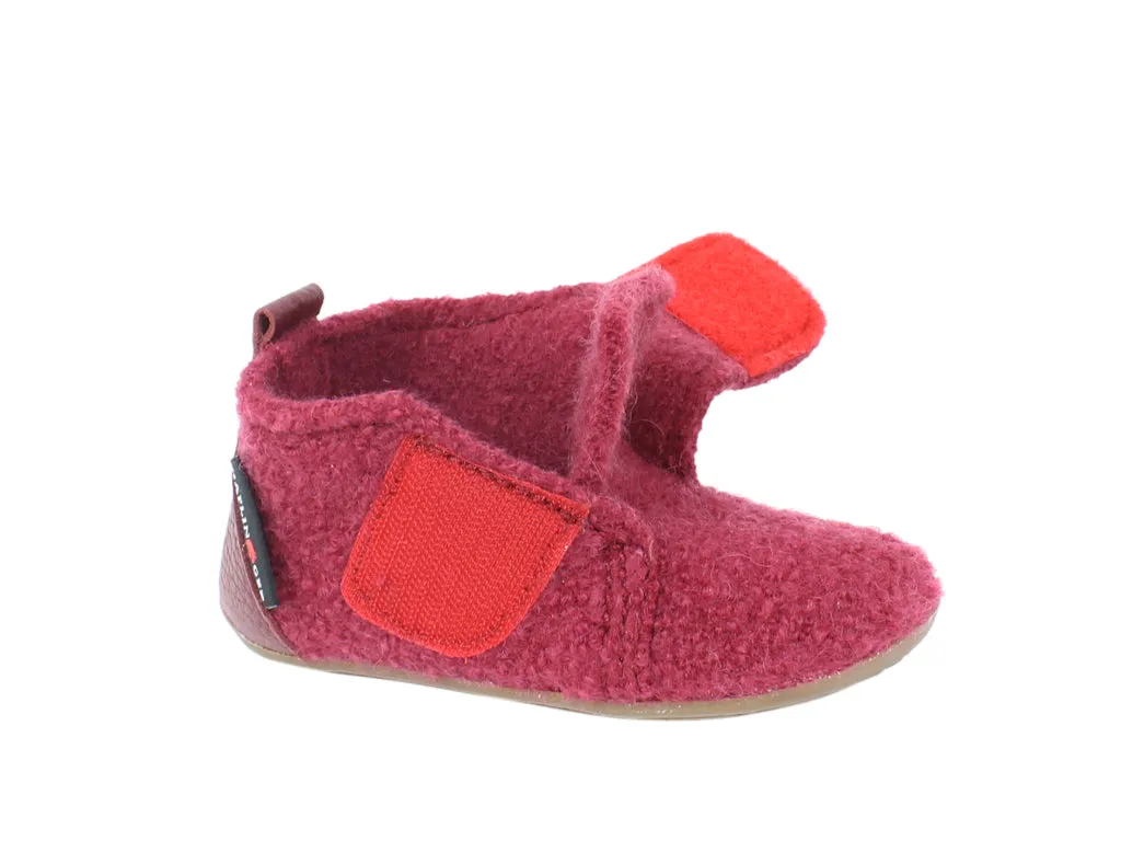 Haflinger Children's slippers Bello Burgundy