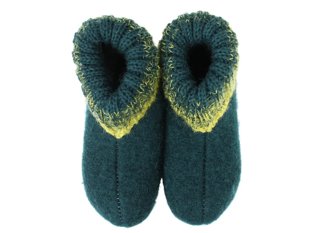 Haflinger Children's slippers Iris Green