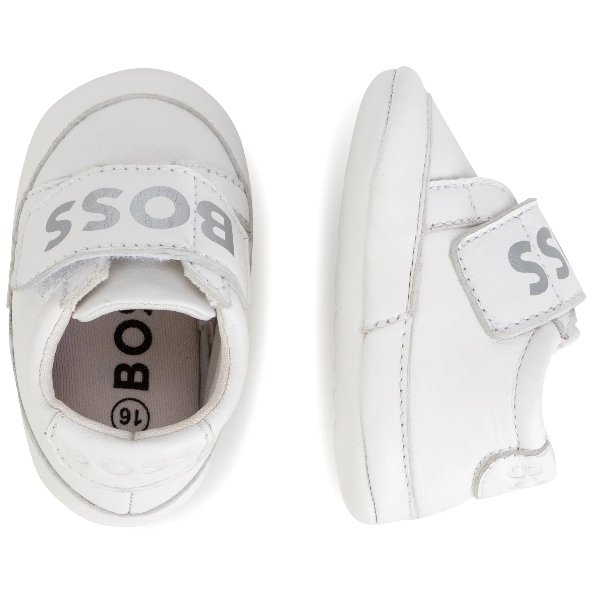 Hugo Boss Baby Leather Shoes_ White J99109-10B