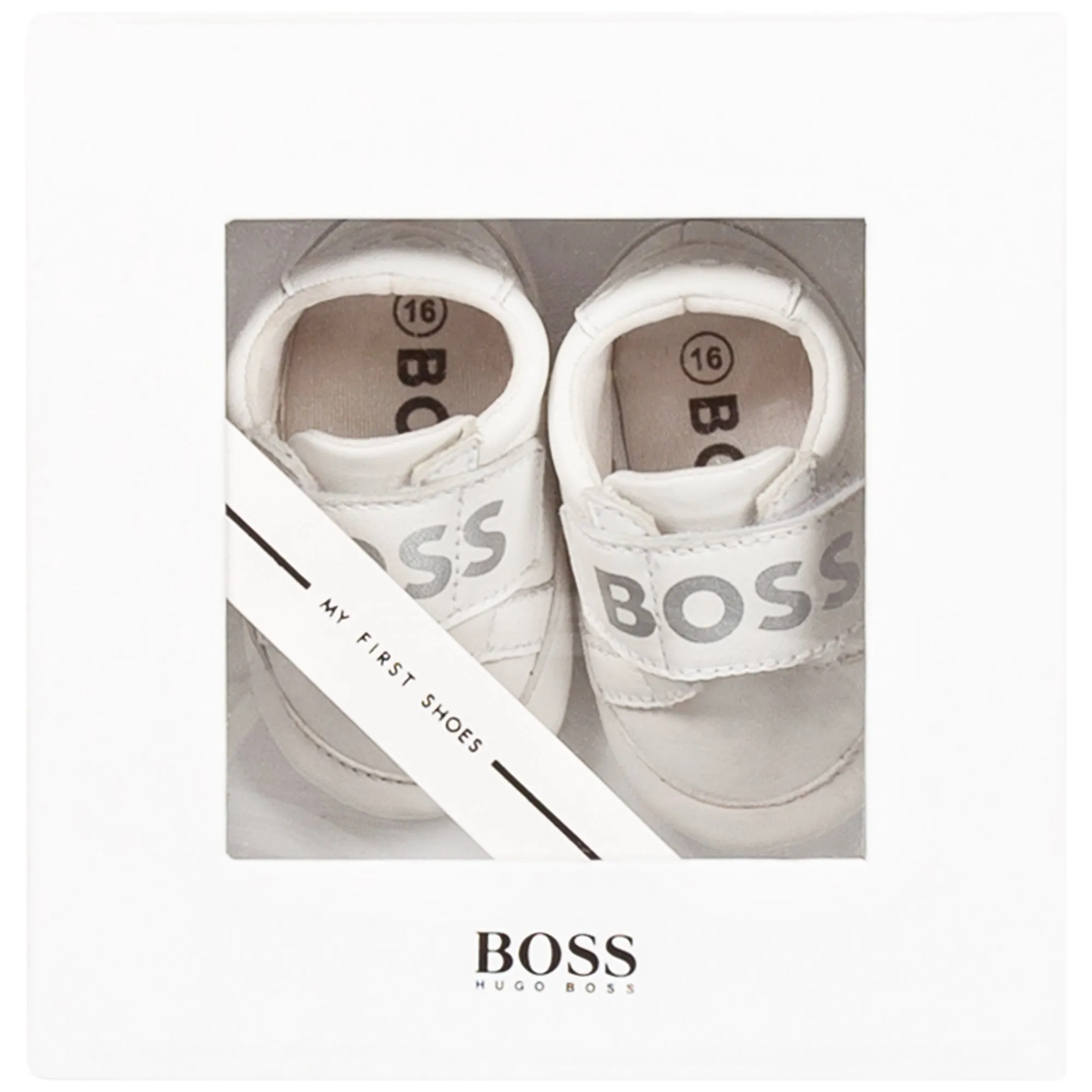 Hugo Boss Baby Leather Shoes_ White J99109-10B