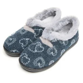 Ladies Marine Bedroom Slipper Mule Plumaflex Memory Foam 12208