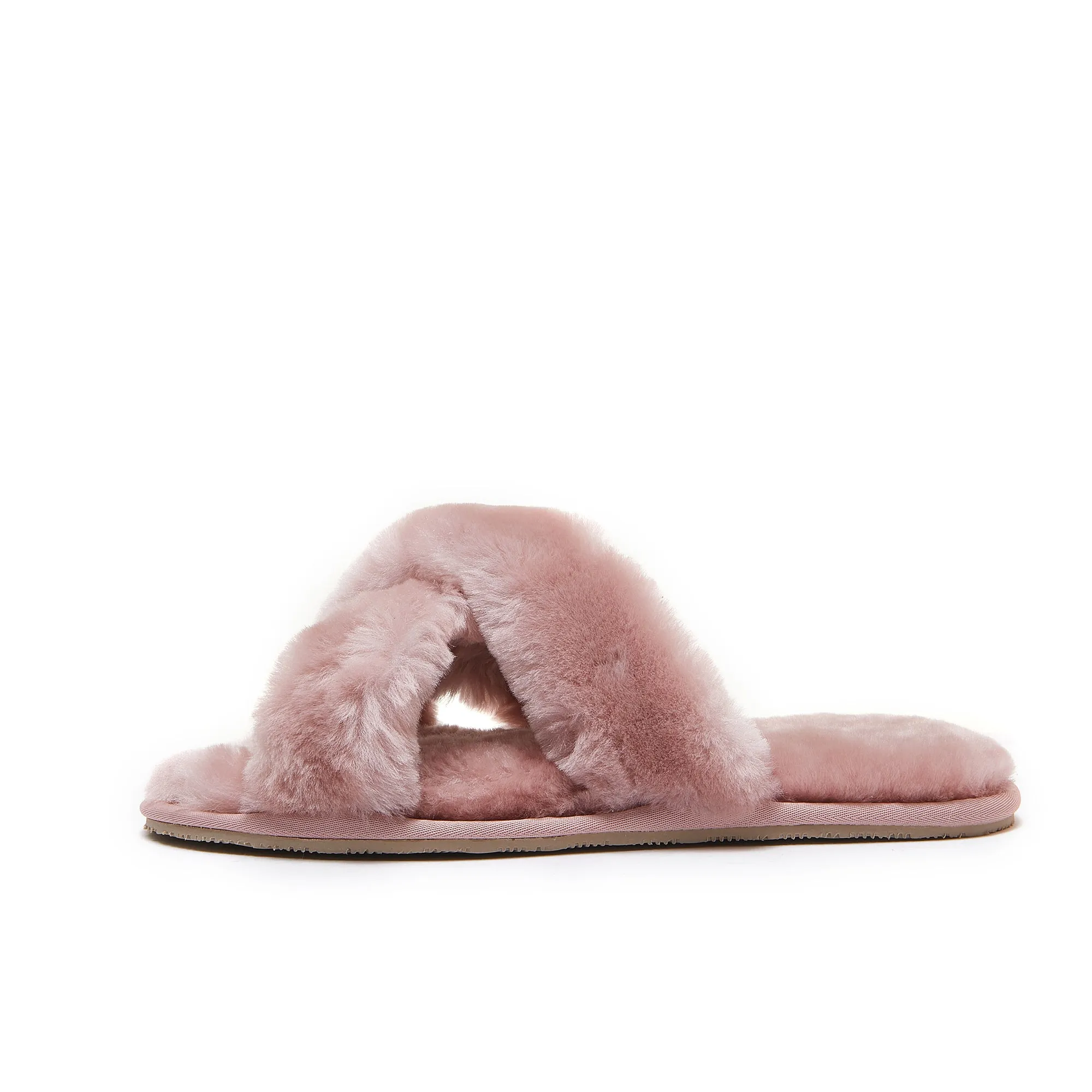 Luna - Premium Sheepskin Crossover Women's Slippers