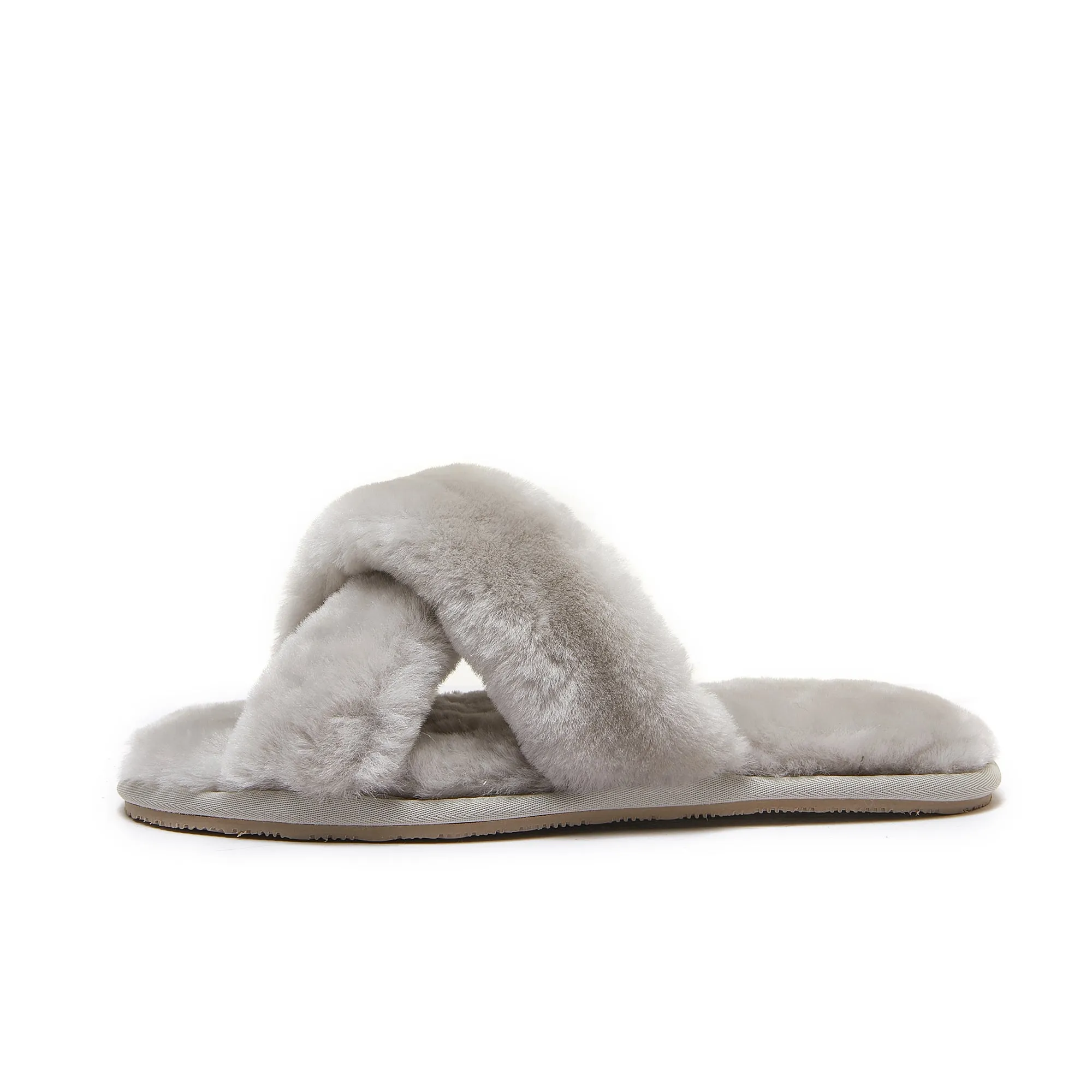 Luna - Premium Sheepskin Crossover Women's Slippers