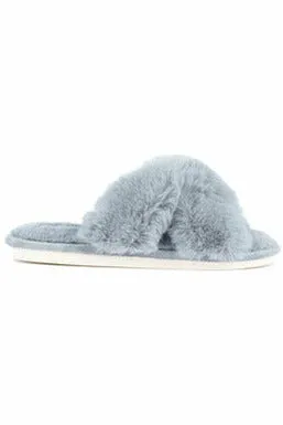 Lunar KLB 001 Leticia Grey Mule Slipper