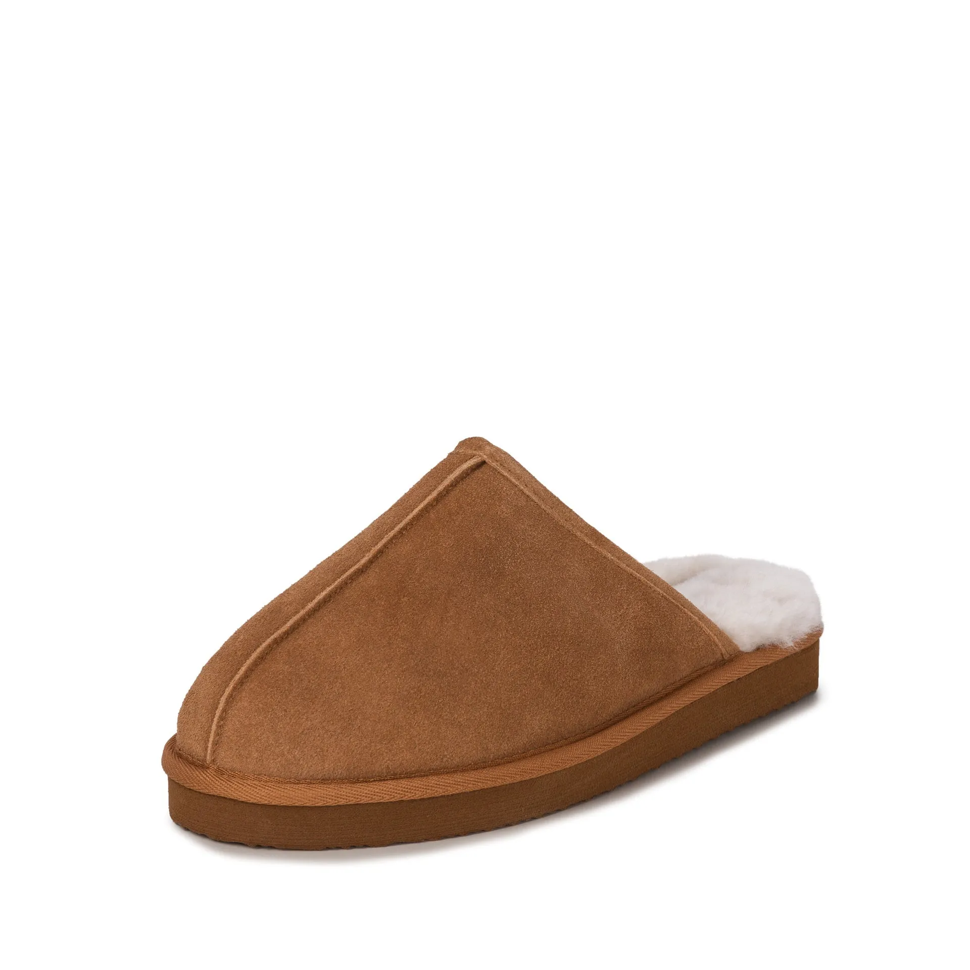 MAX TAN SHEEPSKIN SLIPPER MULE