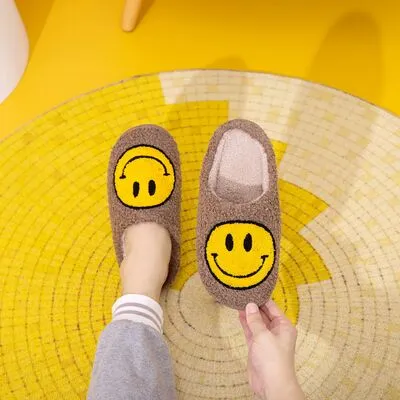 Melody Smiley Face Slippers