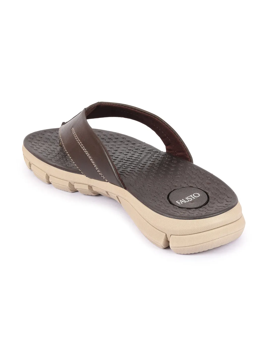 Men Brown Phylon Sole Flexible Ultrasoft Outdoor & House Slippers