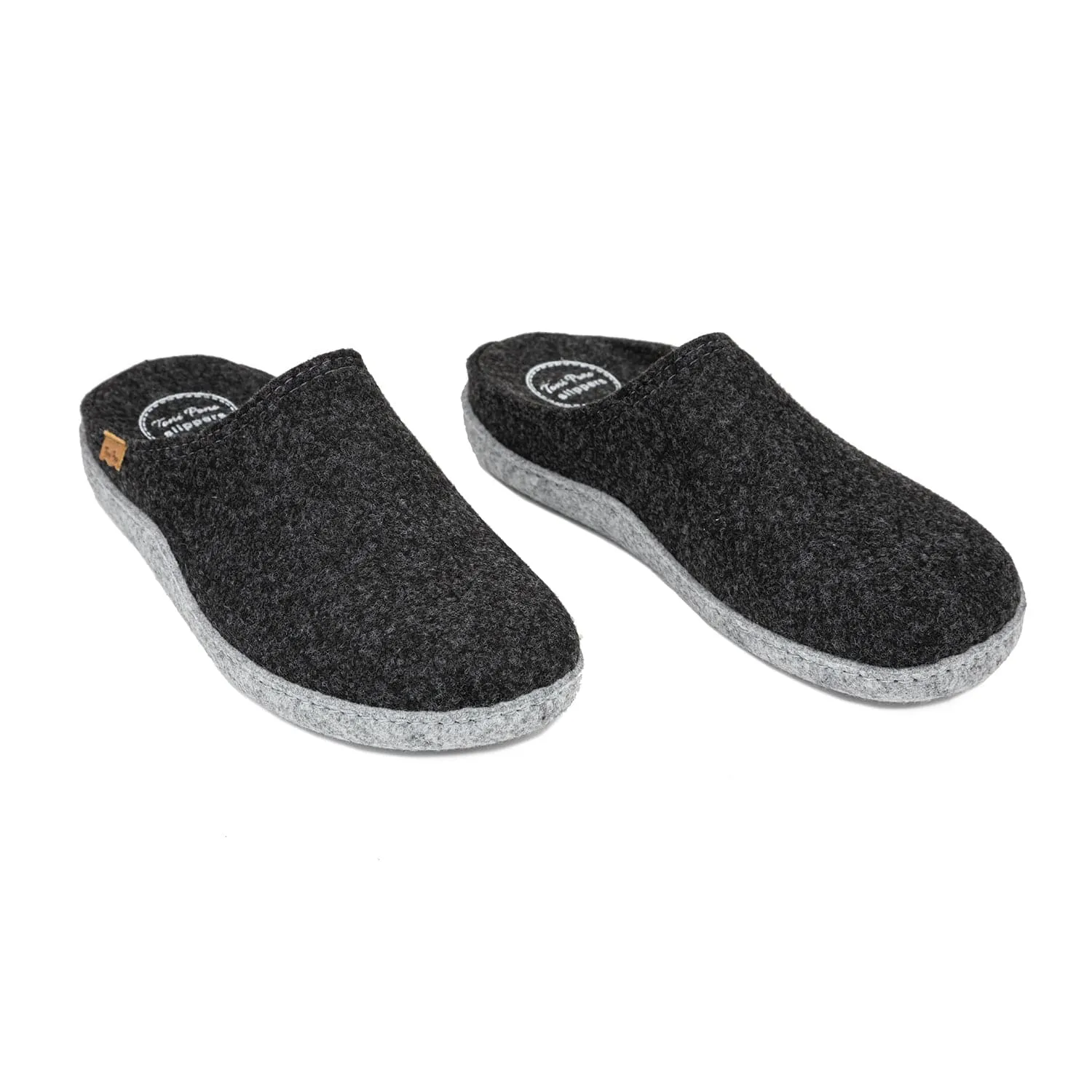 Plain Felt Slippers for Men - Nolan-FR