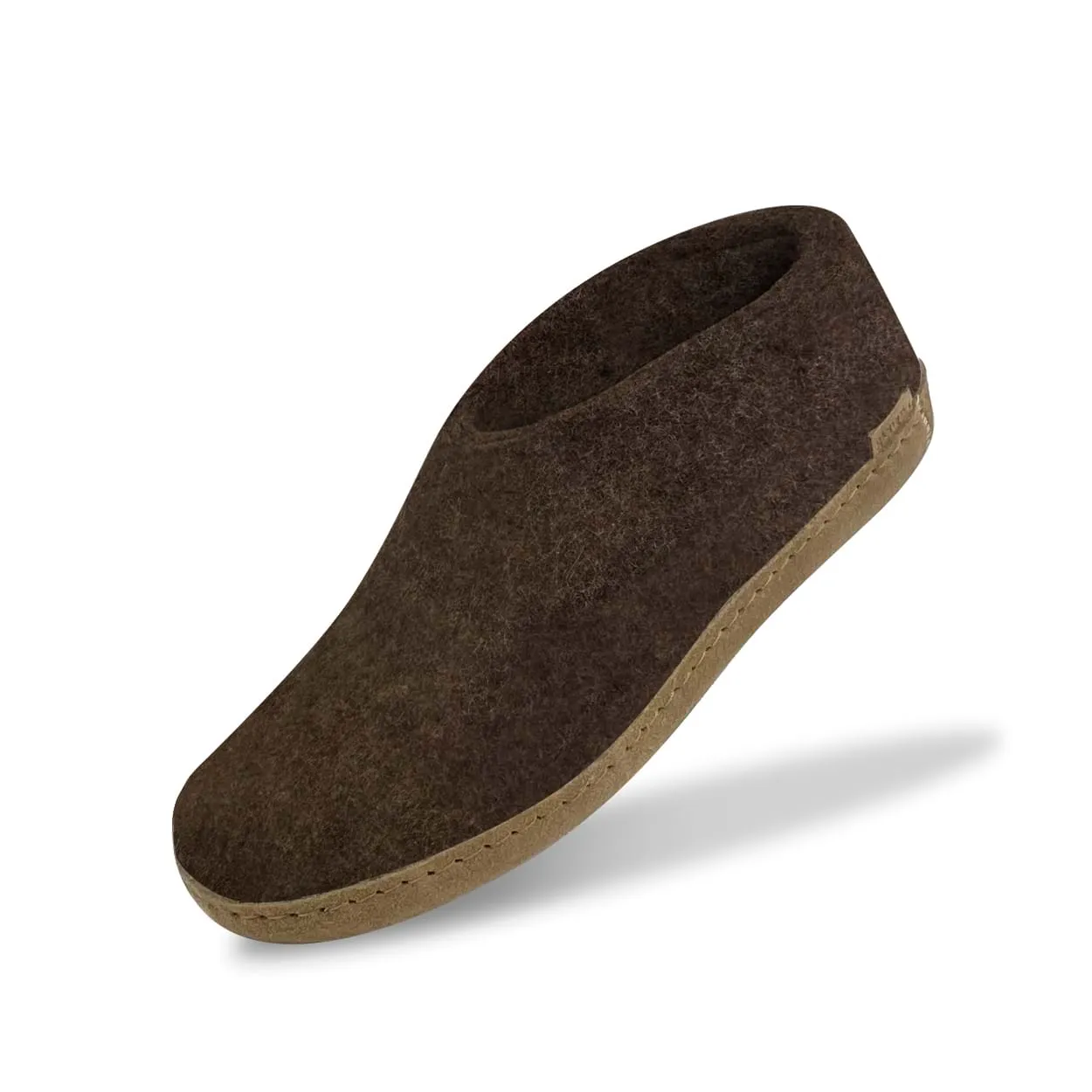 Shoe with leather sole - Nature brown