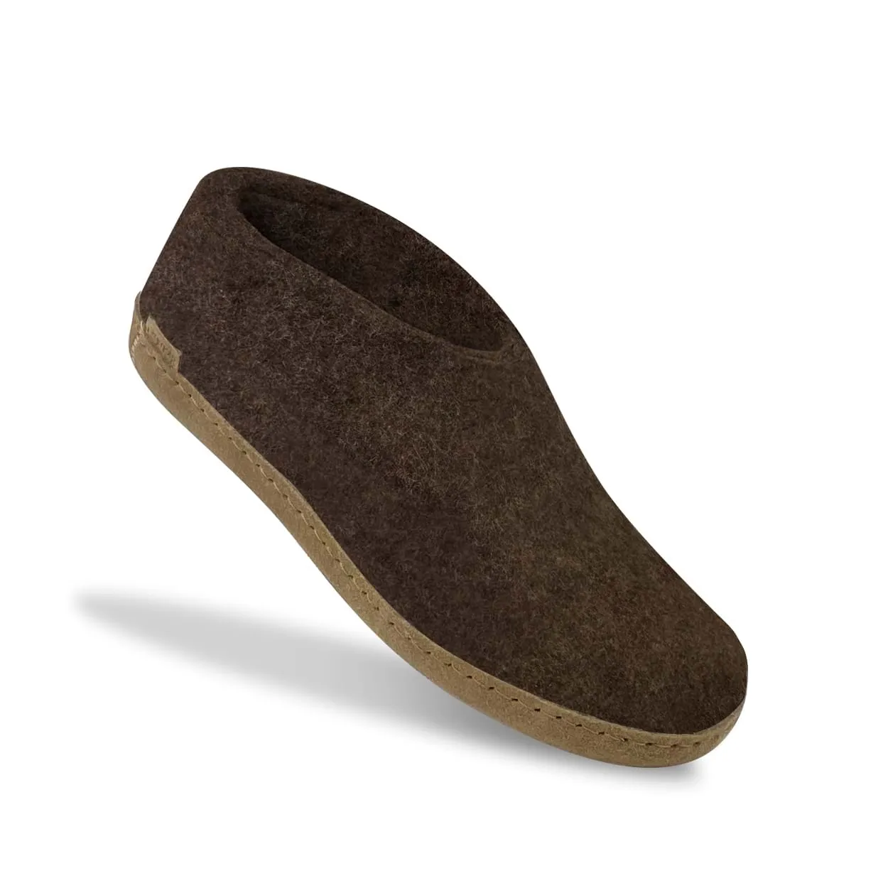 Shoe with leather sole - Nature brown