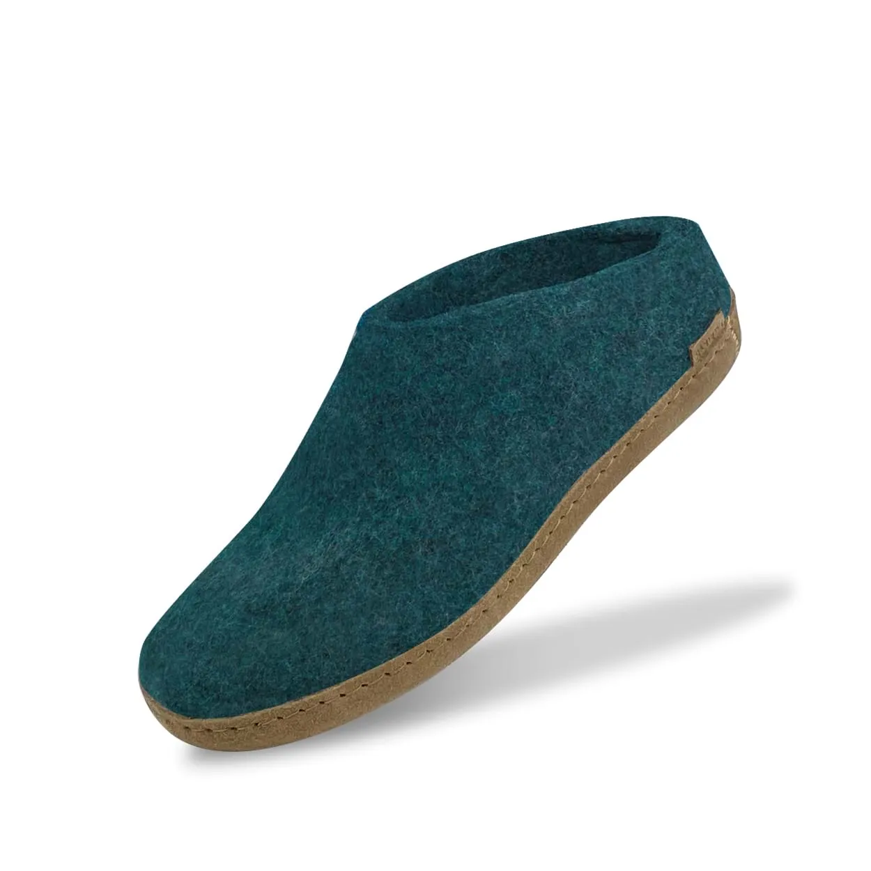 Slip-on with leather sole - Petrol