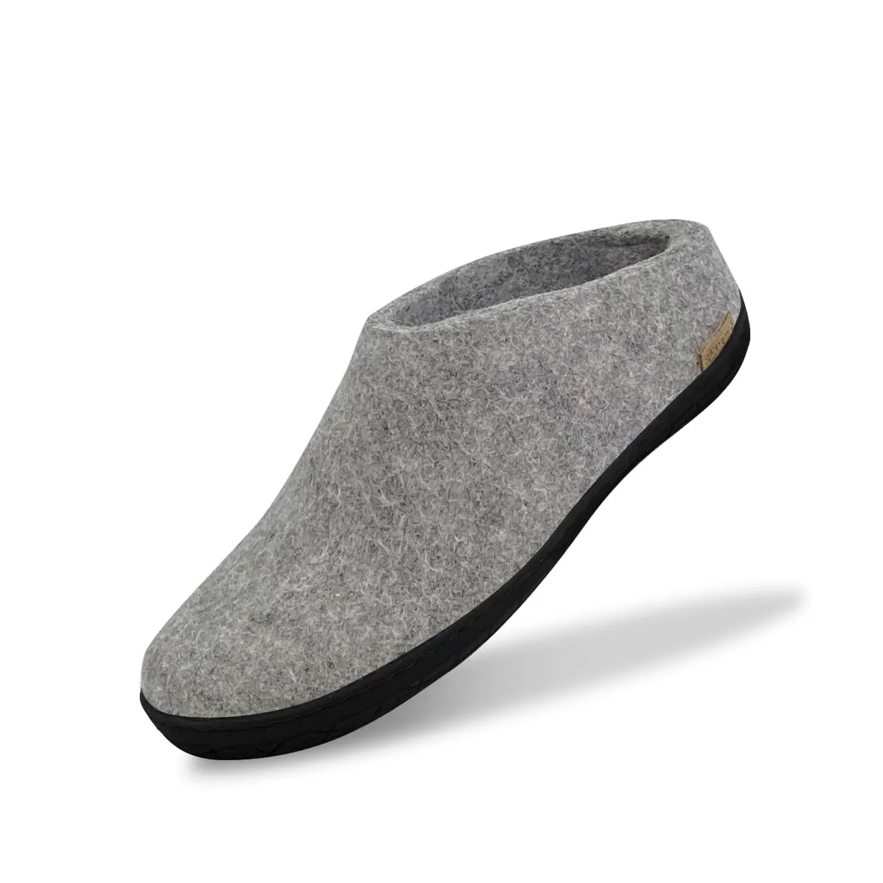 Slip-on with natural rubber sole - black - Grey