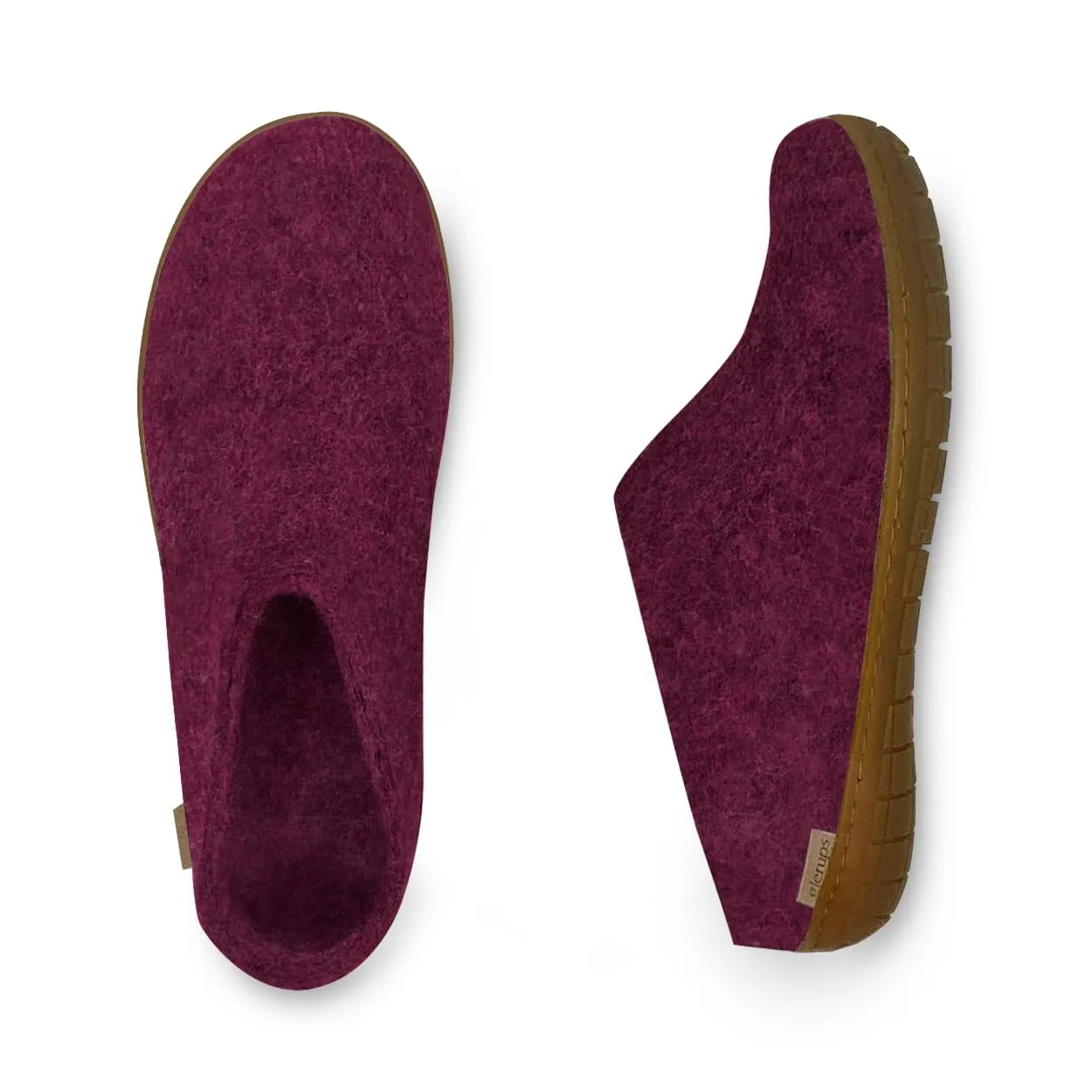 Slip-on with natural rubber sole - honey - Cranberry