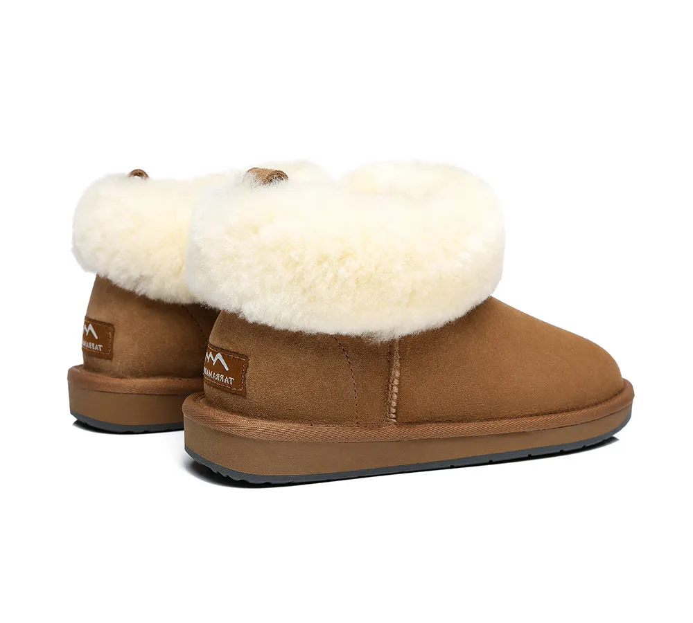 TARRAMARRA Emmy Women Sheepskin Slippers Fluffy Collar