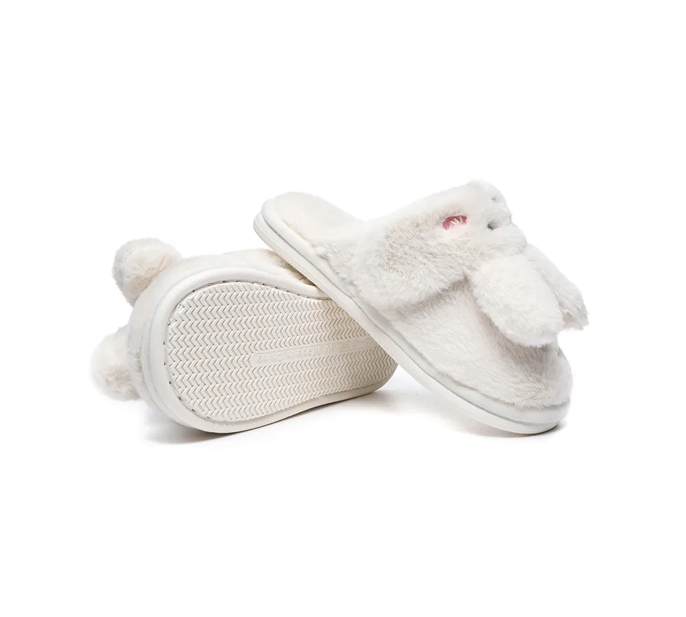 TARRAMARRA Ultra Plush Bunny Strap Slippers