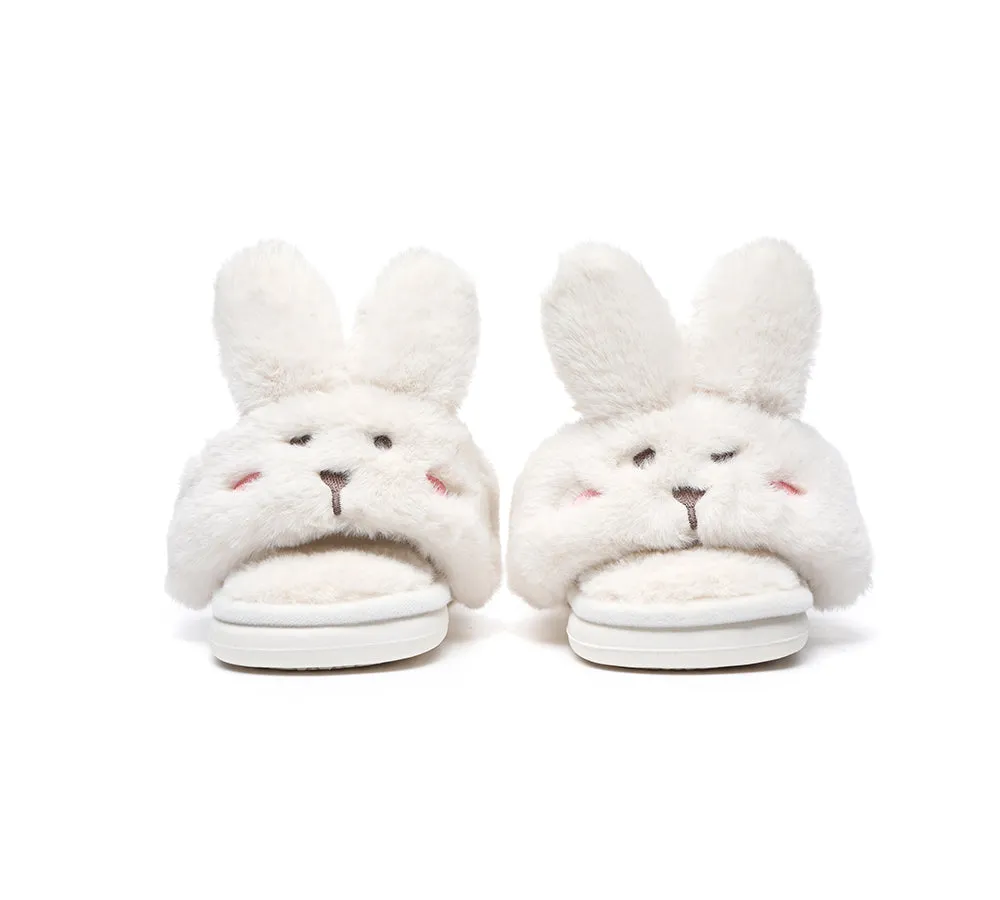 TARRAMARRA Ultra Plush Bunny Strap Slippers