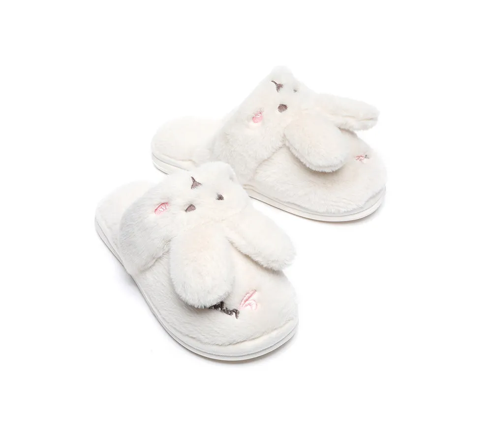 TARRAMARRA Ultra Plush Bunny Strap Slippers