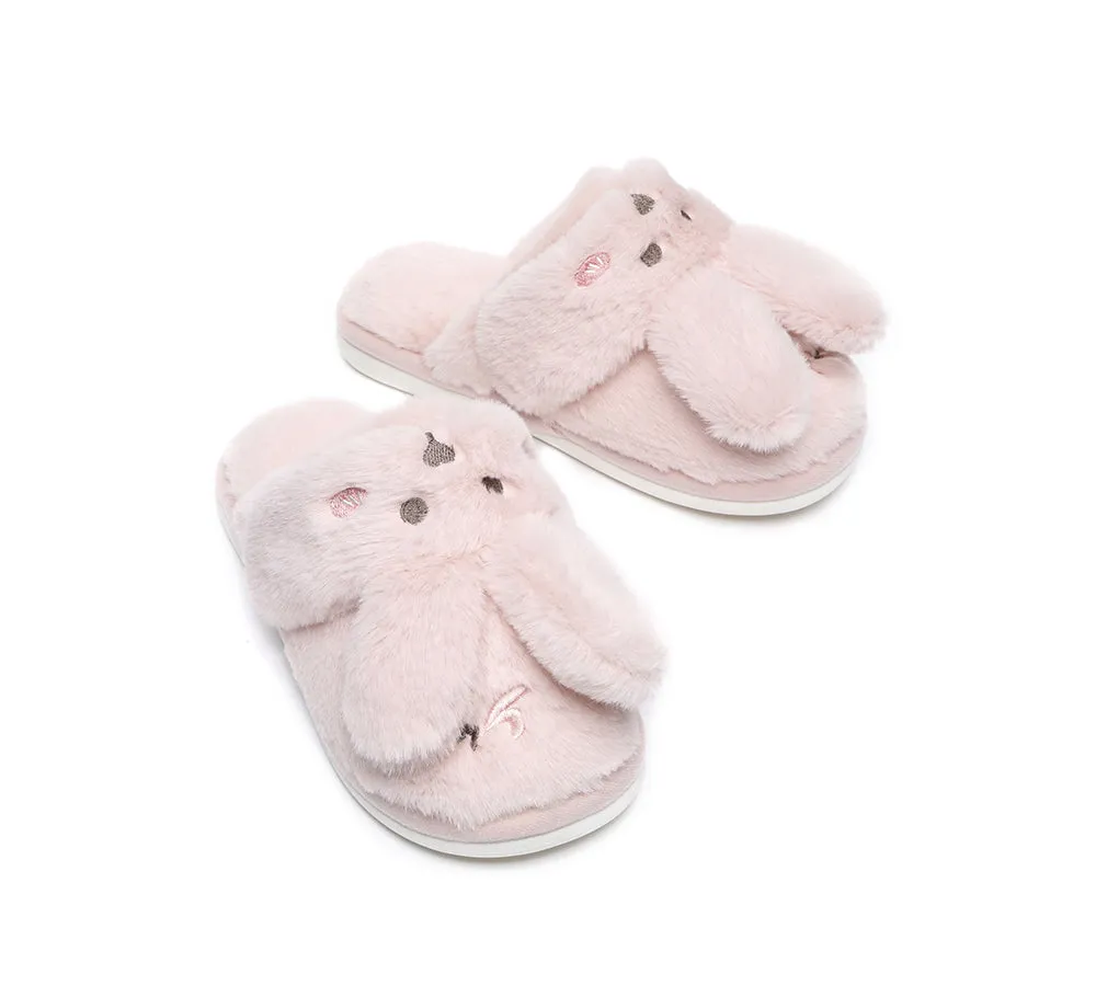 TARRAMARRA Ultra Plush Bunny Strap Slippers