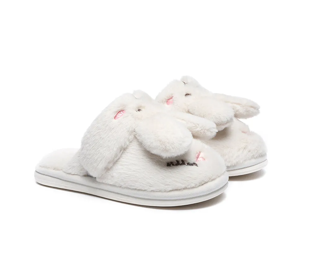 TARRAMARRA Ultra Plush Bunny Strap Slippers