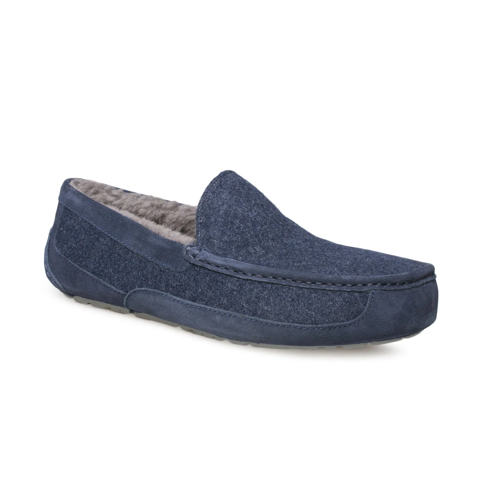 UGG Ascot Wool Dark Sapphire Slippers - Men's