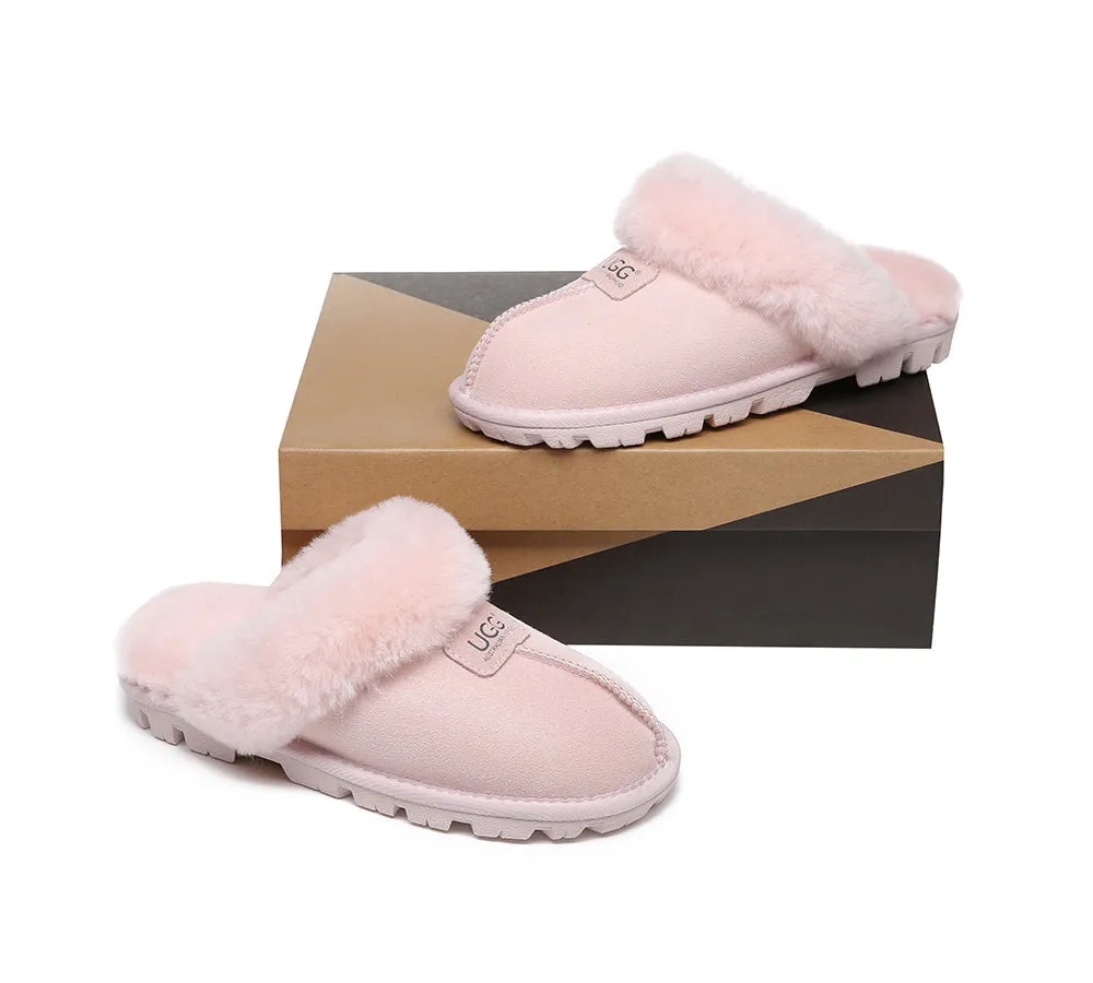 UGG AUSTRALIAN SHEPHERD Double Face Sheepskin Wool Slippers Suzie Scuff