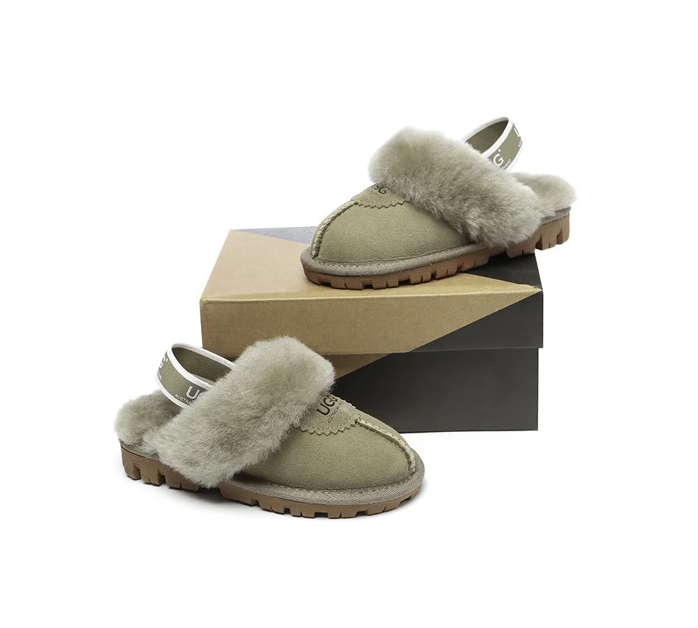 UGG Australian Shepherd Kids Slingback Ugg Slipper Waffle Plus