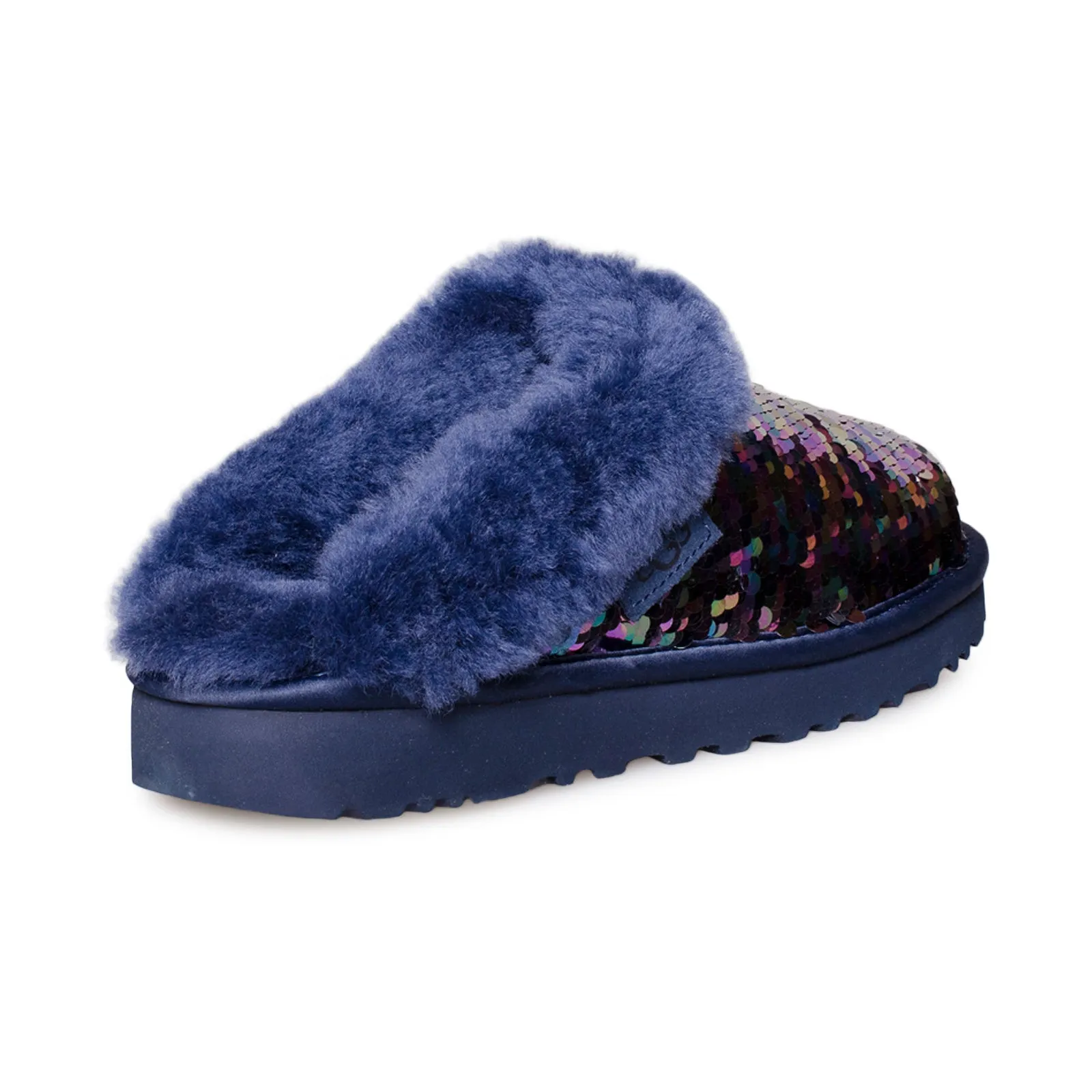 UGG Cluggette Sequin Navy Slippers - Women's