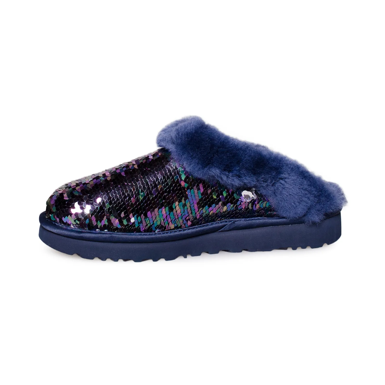 UGG Cluggette Sequin Navy Slippers - Women's