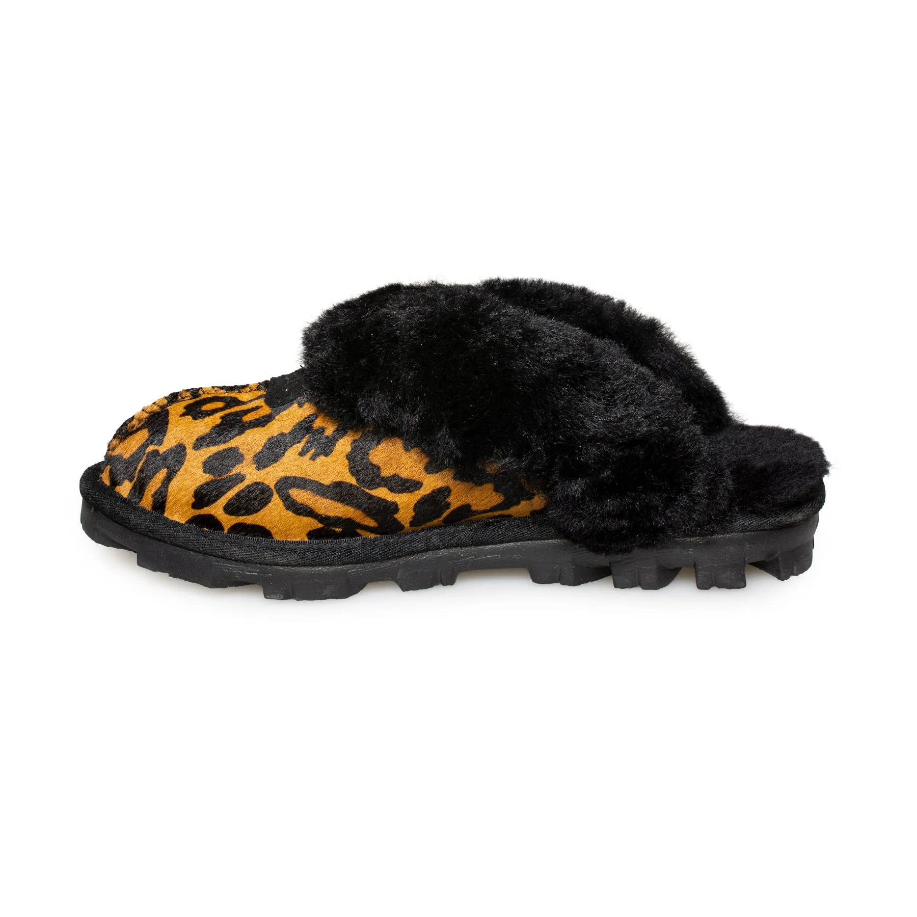 UGG Coquette Panther Print Butterscotch Slippers - Women's