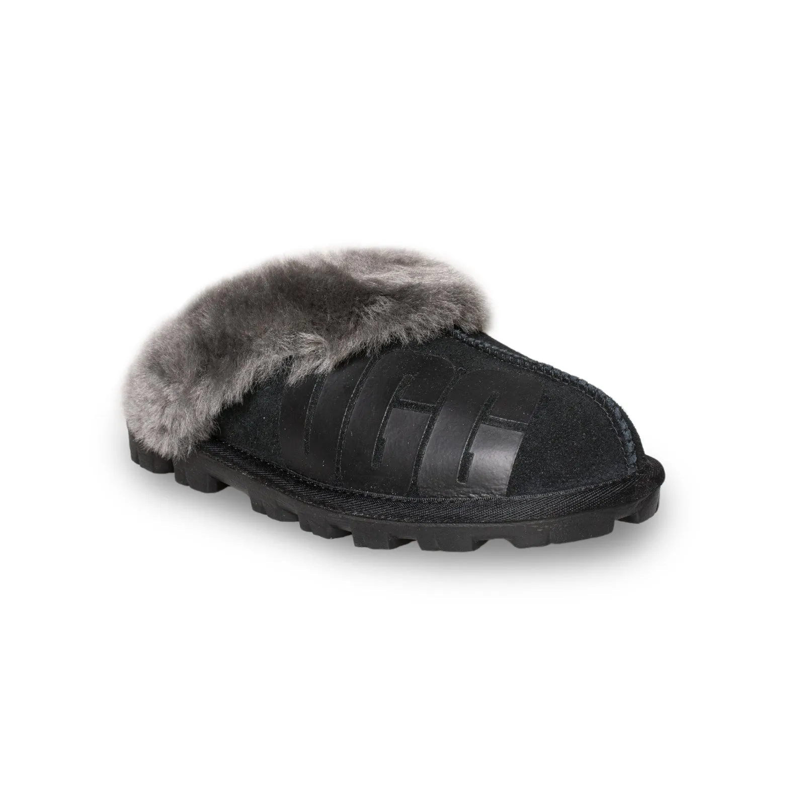 UGG Coquette Rubber Black Slippers - Women's